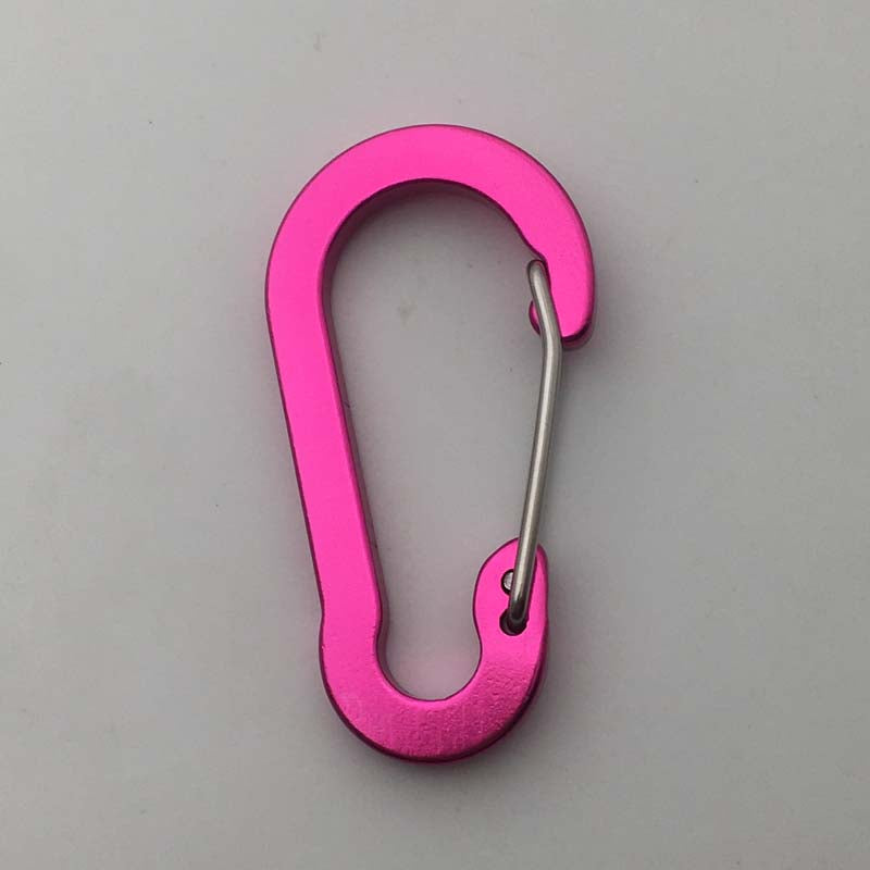 ShuoKe Gourd Shape Flat Wire Gate Small 4cm Anodized Aluminum Spring Snap Hook Climbing Carabiner