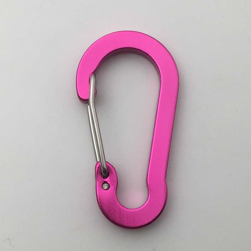 ShuoKe Gourd Shape Flat Wire Gate Small 4cm Anodized Aluminum Spring Snap Hook Climbing Carabiner