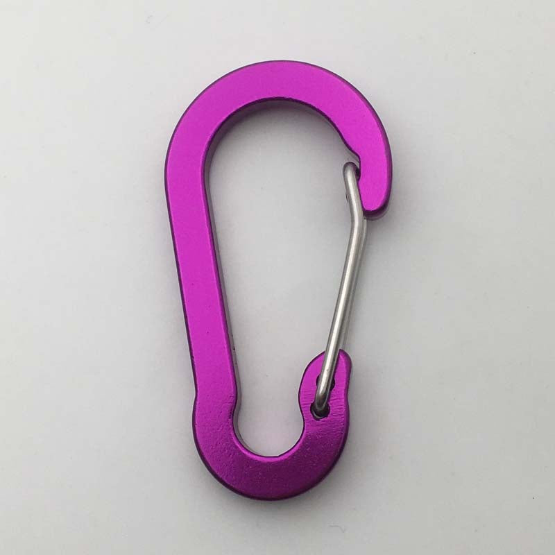 ShuoKe Gourd Shape Flat Wire Gate Small 4cm Anodized Aluminum Spring Snap Hook Climbing Carabiner