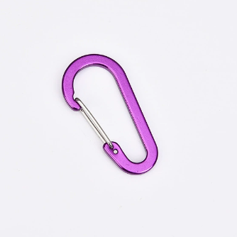 Shuokecrafts 7cm Aluminum Gourd Shape S Shape Wire Gate Flat Keychain Carabiner Hook for Promotional Gifts