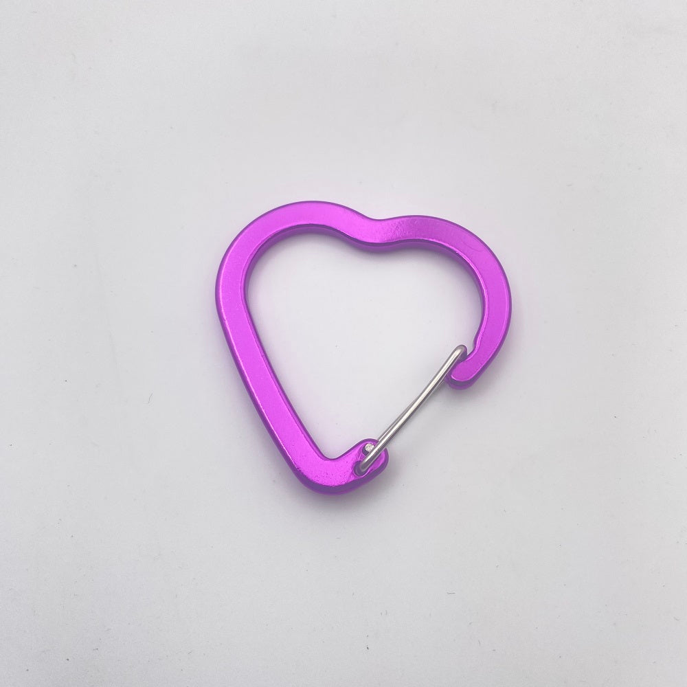 Wholesale Heart Shape Wire Gate Carabiner-Multiple Colors Available in Stock