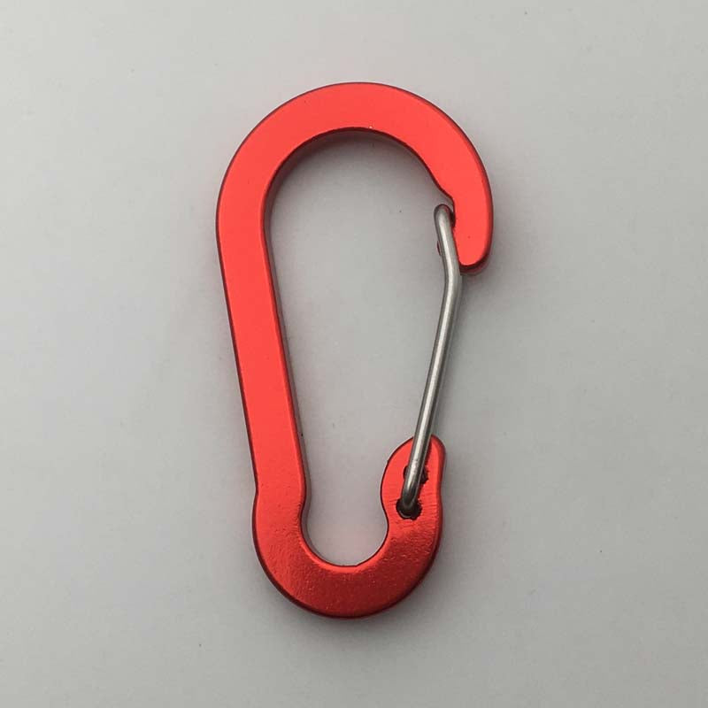 ShuoKe Gourd Shape Flat Wire Gate Small 4cm Anodized Aluminum Spring Snap Hook Climbing Carabiner