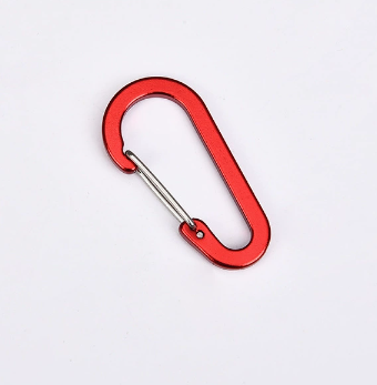 Shuokecrafts 7cm Aluminum Gourd Shape S Shape Wire Gate Flat Keychain Carabiner Hook for Promotional Gifts