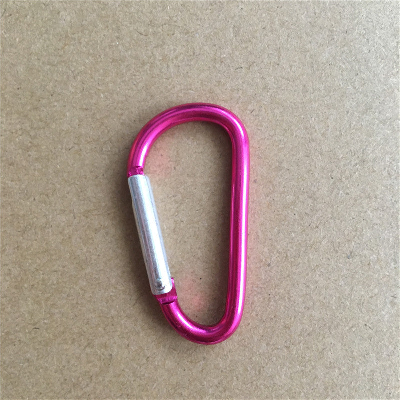 Shuokecrafts D-Ring Aluminum Metal Steel Keychain Hook Karabiner Carabiner
