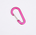 Shuokecrafts 6cm Aluminum Gourd Shape S Shape Wire Gate Flat Keychain Carabiner Hook for Promotional Gifts
