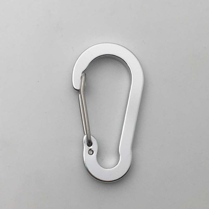 ShuoKe Gourd Shape Flat Wire Gate Small 4cm Anodized Aluminum Spring Snap Hook Climbing Carabiner