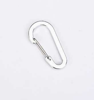 Shuokecrafts 7cm Aluminum Gourd Shape S Shape Wire Gate Flat Keychain Carabiner Hook for Promotional Gifts