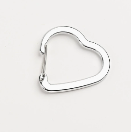Wholesale Heart Shape Wire Gate Carabiner-Multiple Colors Available in Stock